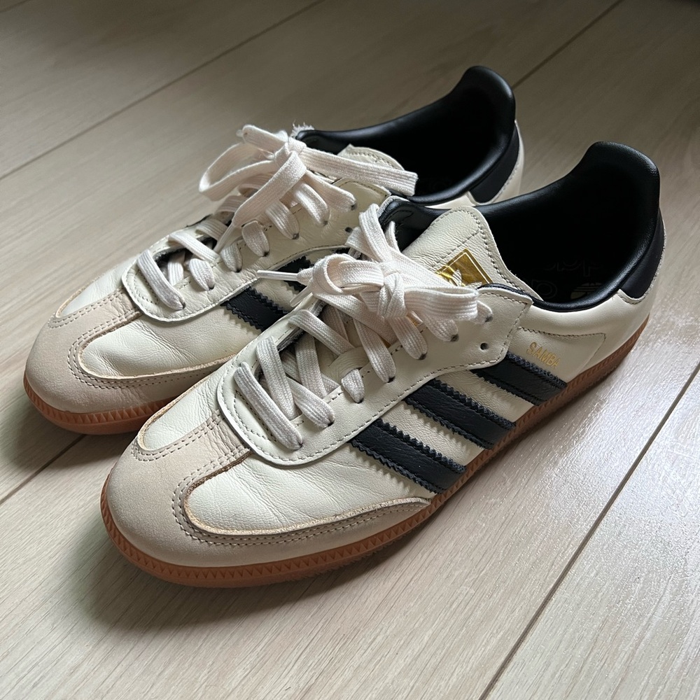 Adidas Samba OG Women Cream and Black Sneakers